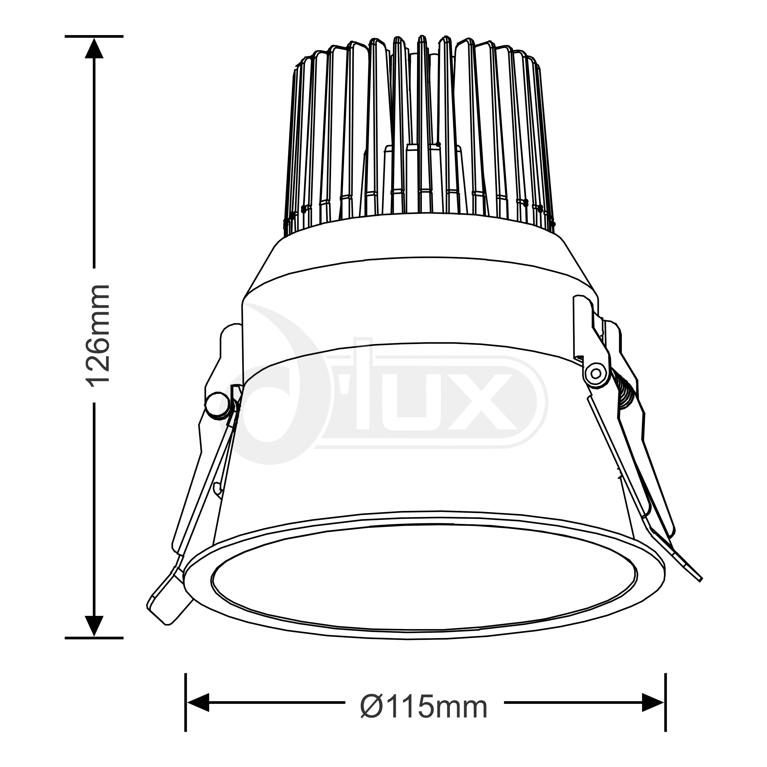 Belle 13 Recessed Ceiling Luminaires Dlux Round Recess Ceiling